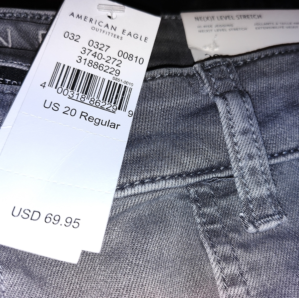 American Eagle Outfitters Gray Cargo Pants Relaxed Fit - Picture 2 of 4